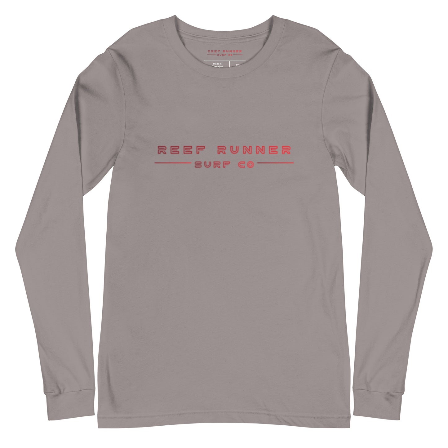 Unisex Long Sleeve Tee red logo